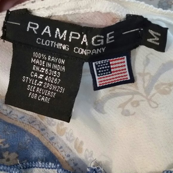 Rampage Sheer Paisley Tunic with Bell Sleeves EUC sz M - Picture 6 of 9